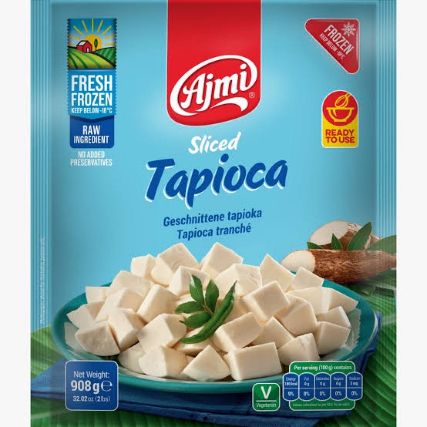Ajmi Tapioca Sliced