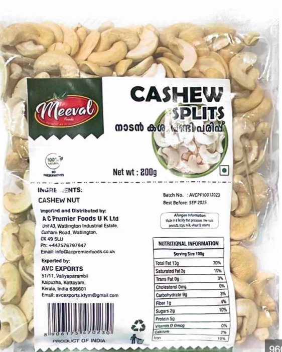 Meeval Cashew Splits
