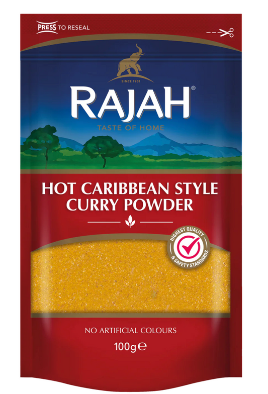 RAJAH HOT CARIBBEAN STYLE CURRY POWDER