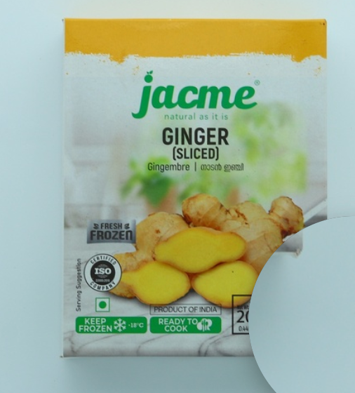 jacme ginger sliced